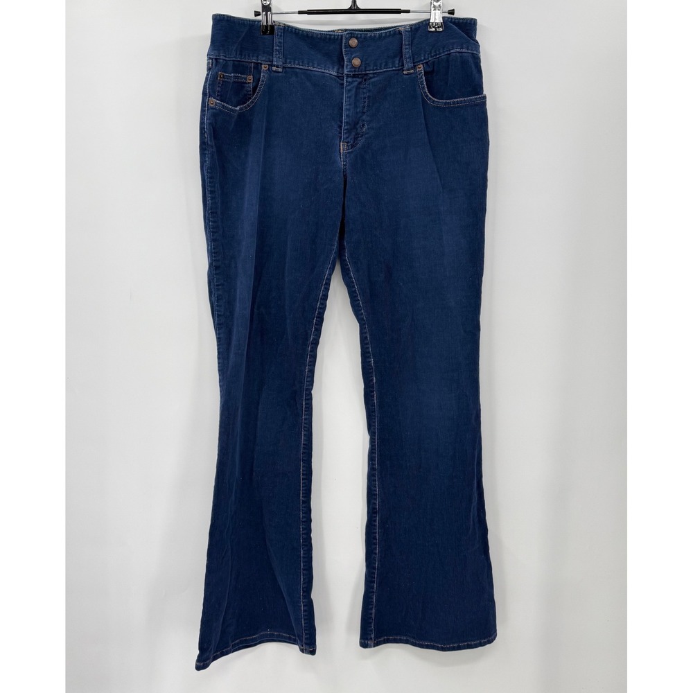 Abercrombie Fitch‎ Women Corduroy Bootcut Jeans Navy Size 10